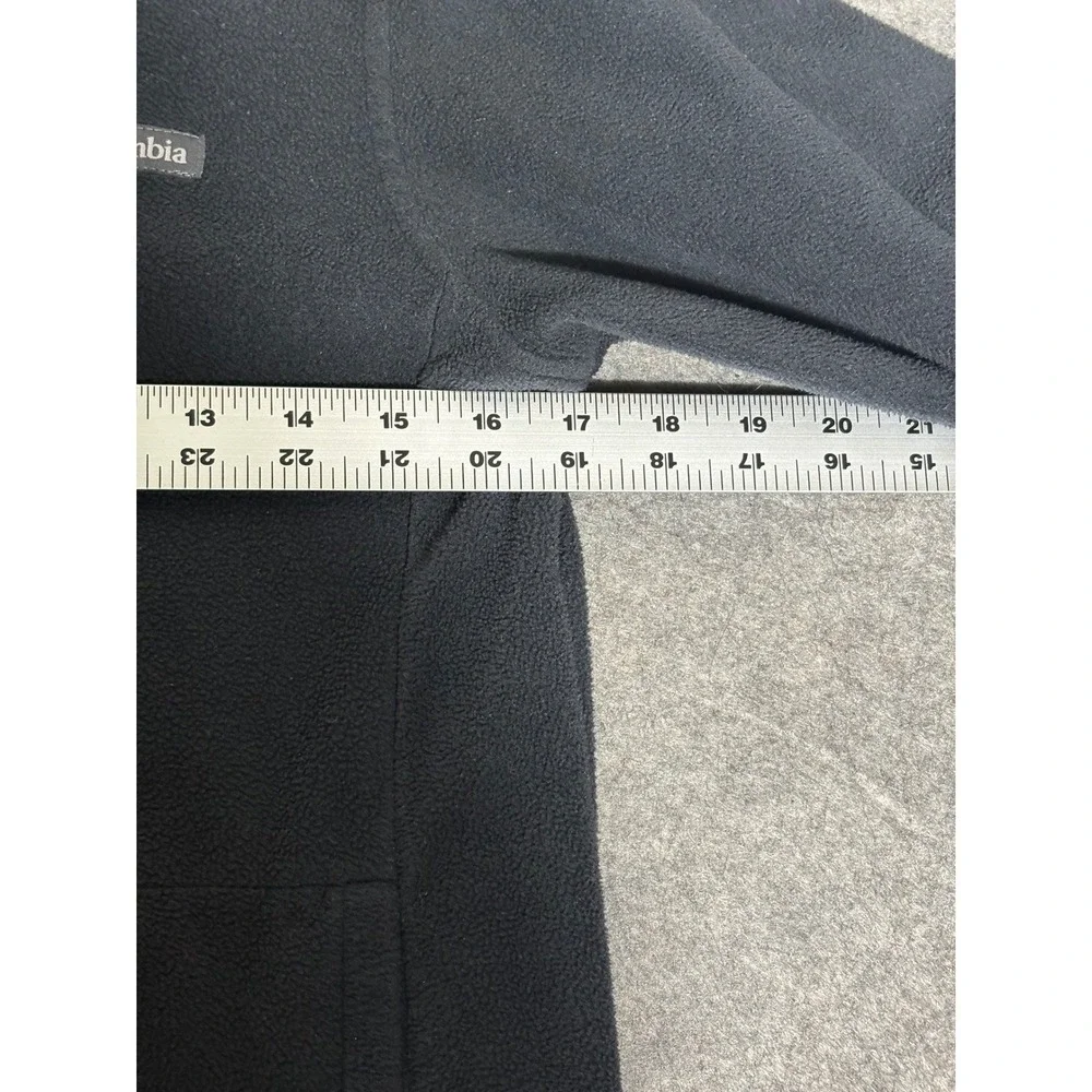 Columbia Mens Black Full Zip‎ Fleece Jacket Mock Neck XY0009 1843931 Large